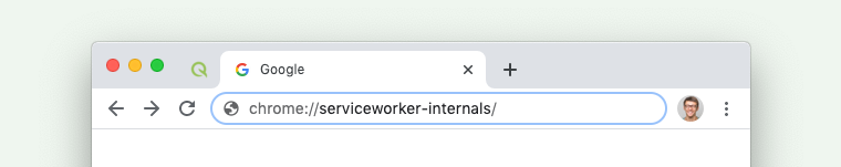 service worker URL