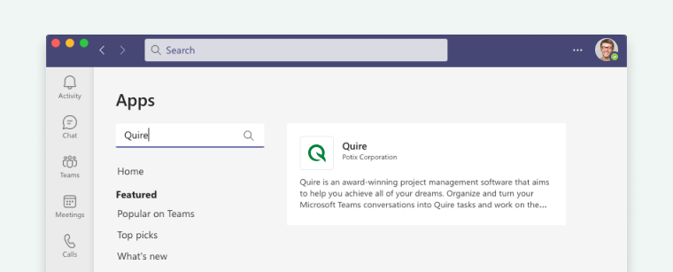 integrate with Microsoft Teams