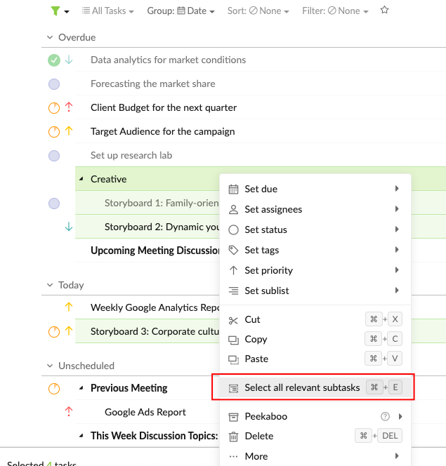 select all relevant tasks.png