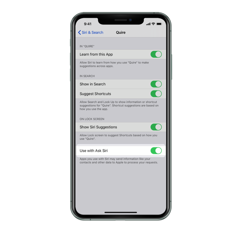 iOS Settings