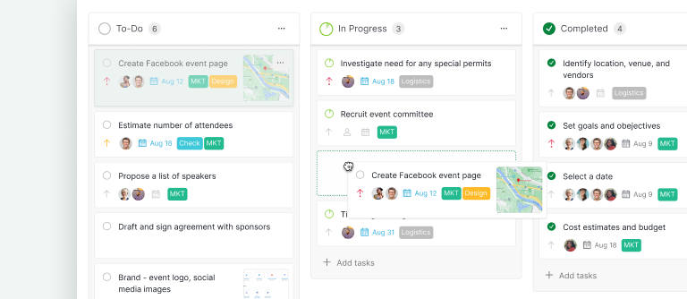 Quire Kanban Boards Drag and Drop