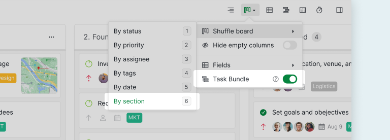 Work Breakdown Structure Board Shuffle