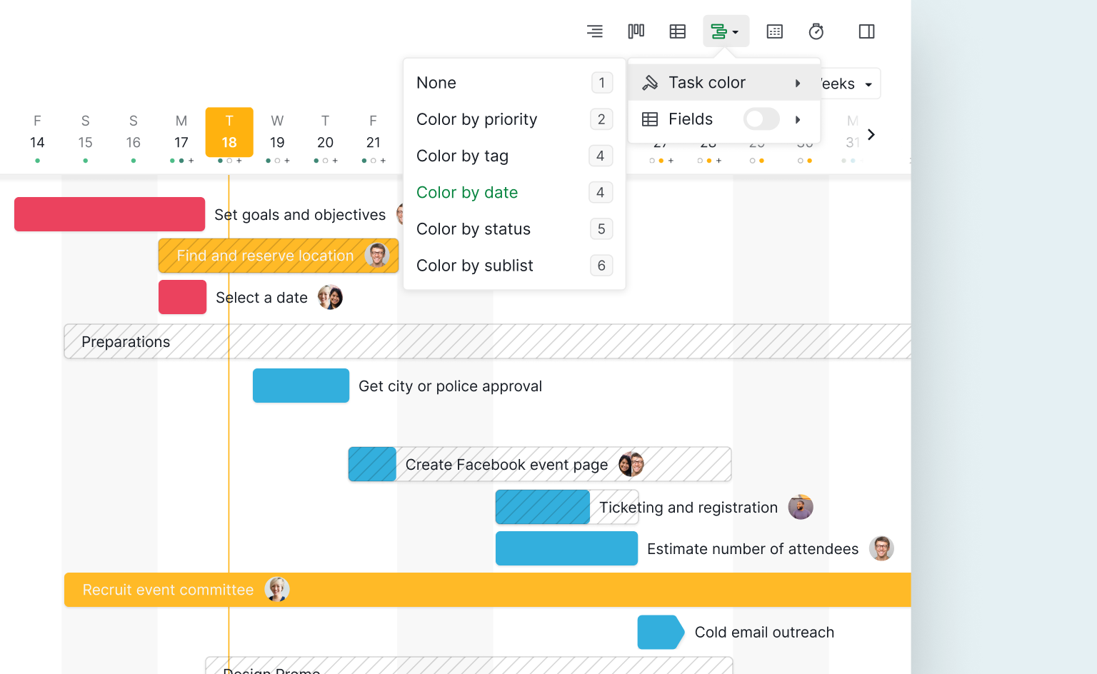 Quire Gantt Chart