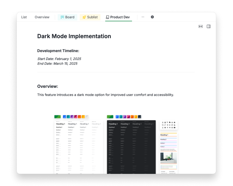 Product Template Quire