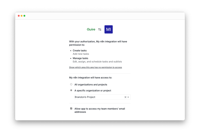 Quire integrations