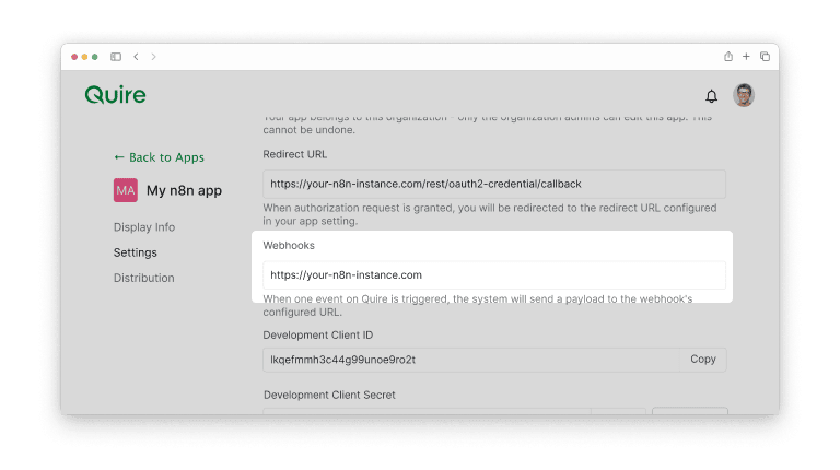 webhook integration