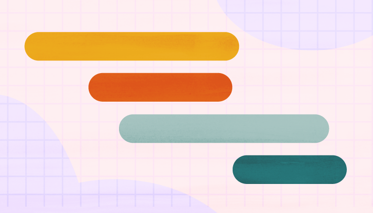 How to build a strategic roadmap: four staggered initiative bars across a planning grid