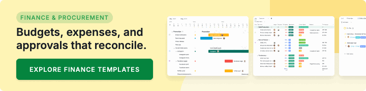 Quire finance and procurement templates: budgets, expenses, and approvals that reconcile