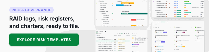 Quire risk and governance templates: RAID logs, risk registers, and charters ready to file