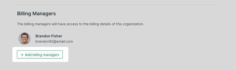 add billing managers