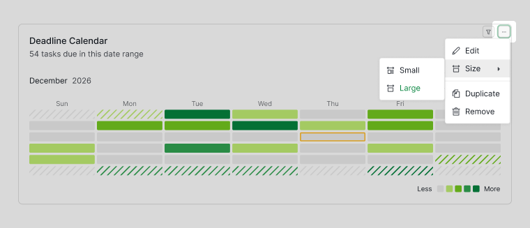 Resize a widget in Quire