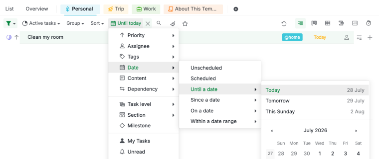 engage with context filter