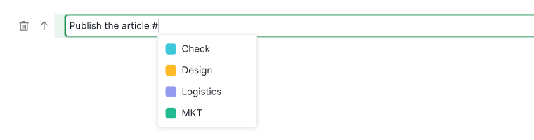 inline add tags