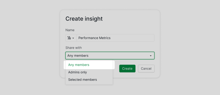 Share insight to all project members in Quire 