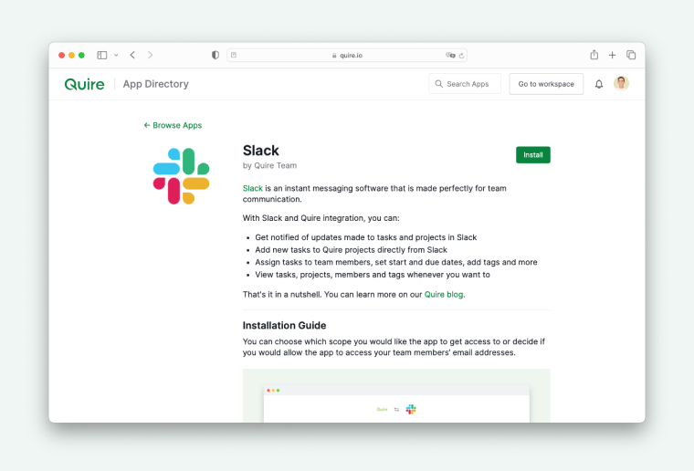 integrate with Slack