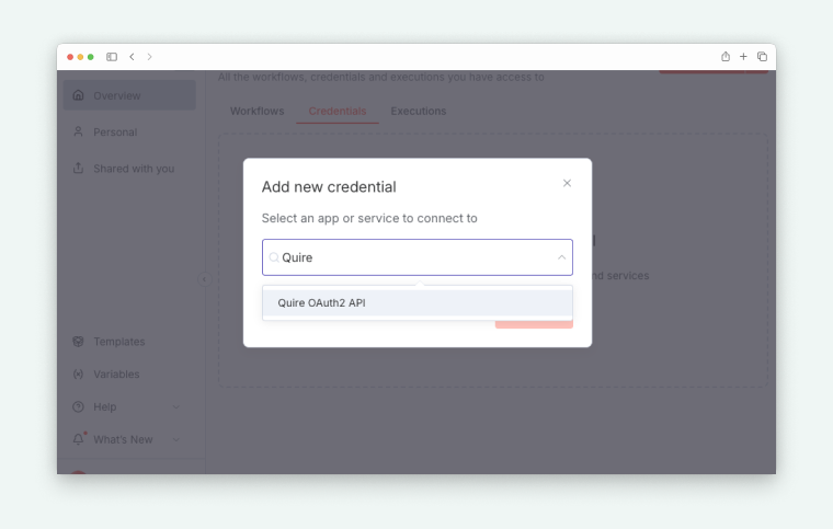 Quire oauth2 in n8n