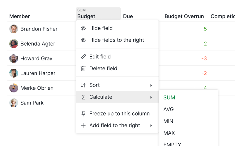 Calculate insight fields in Quire